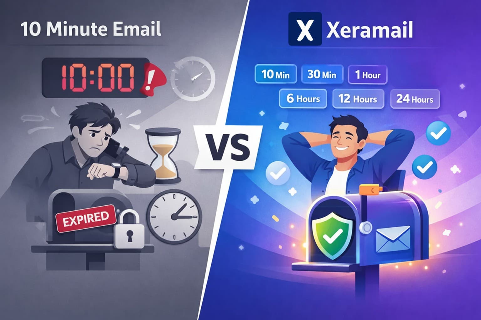 10 Minute Email vs Xeramail: Why Xeramail is the Superior Choice for 2026